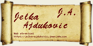 Jelka Ajduković vizit kartica